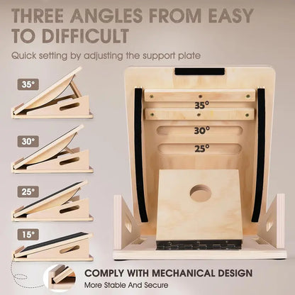 2-in-1 Wooden Balance & Slant Board