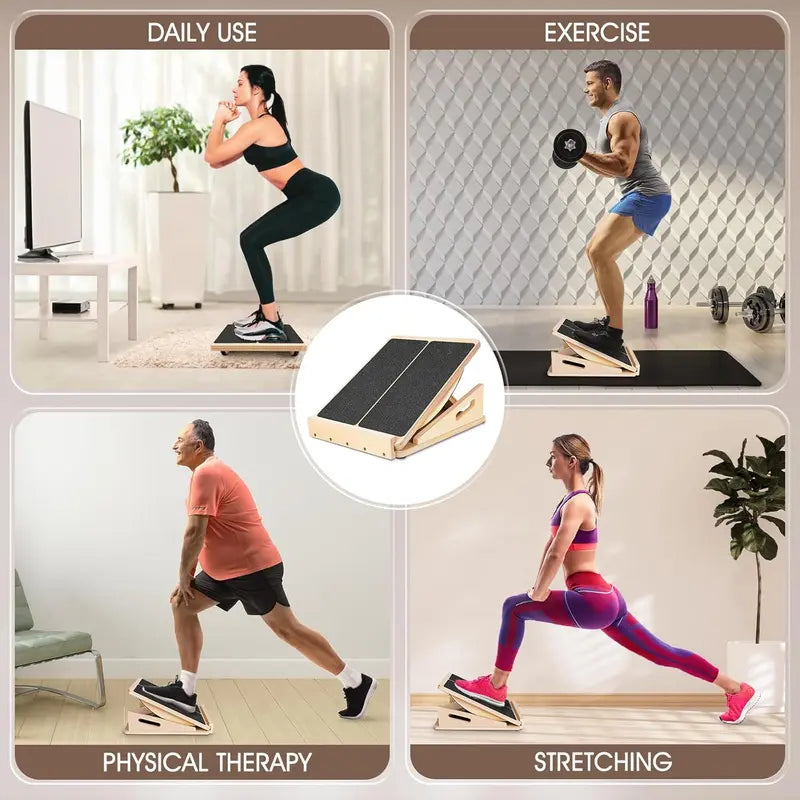 2-in-1 Wooden Balance & Slant Board