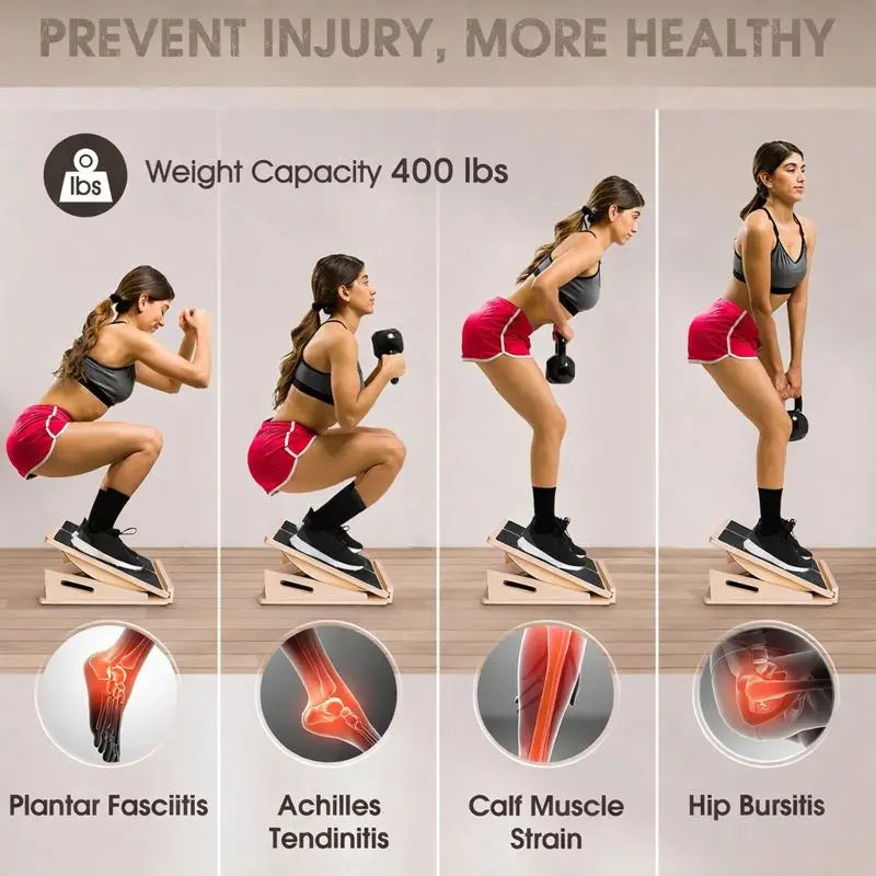2-in-1 Wooden Balance & Slant Board