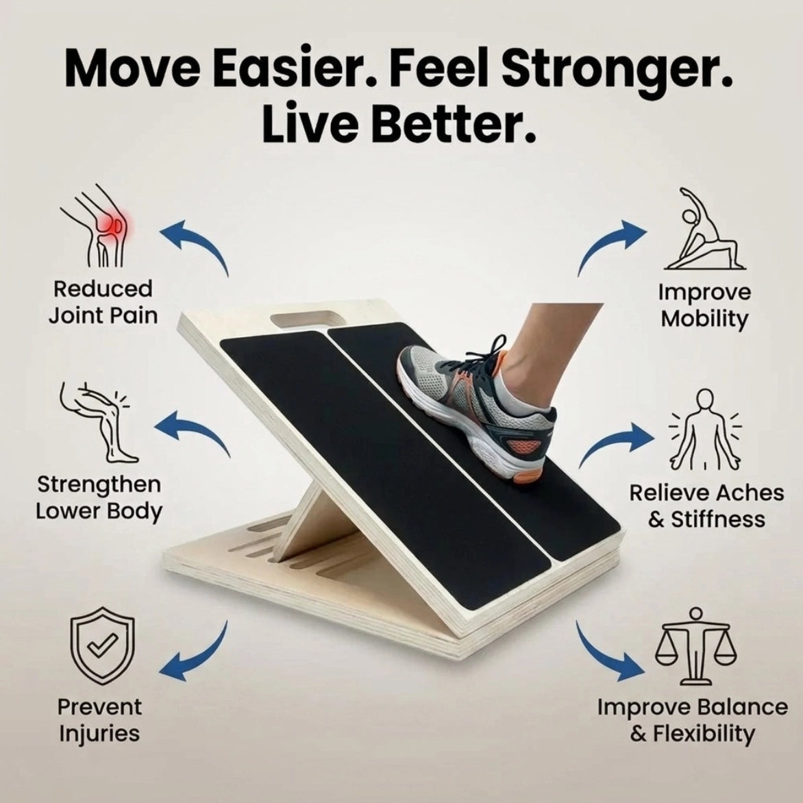 Calf Stretcher Incline Board