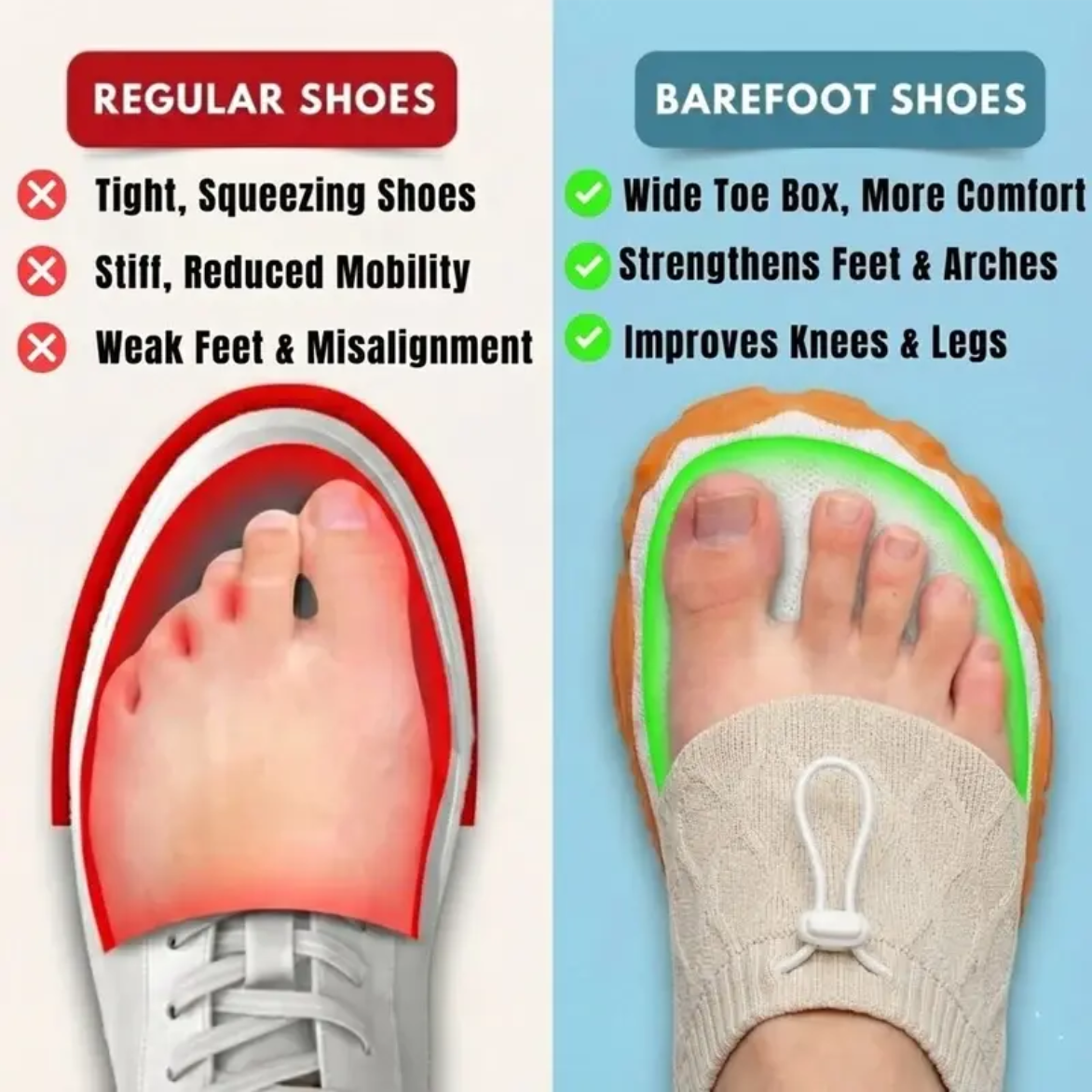 NaturalStep Wide Toe Shoes