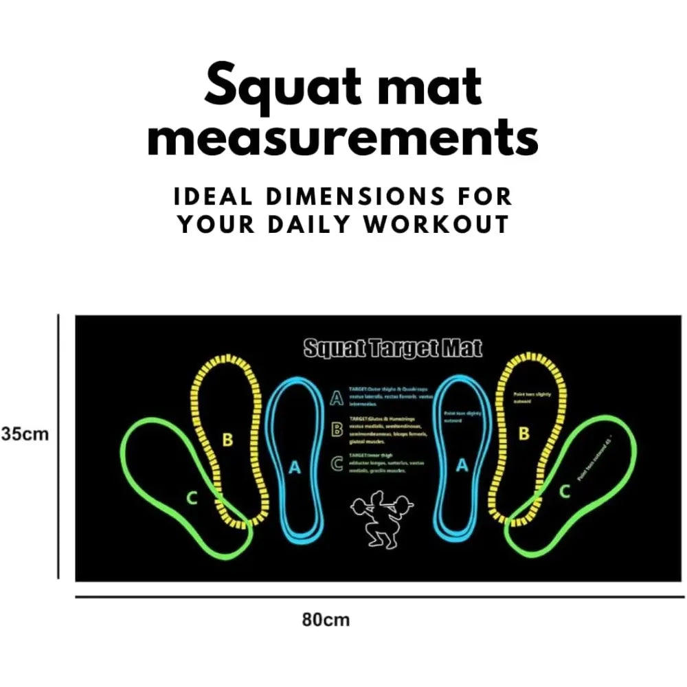 Squat Target Mat – Foot Position Guide