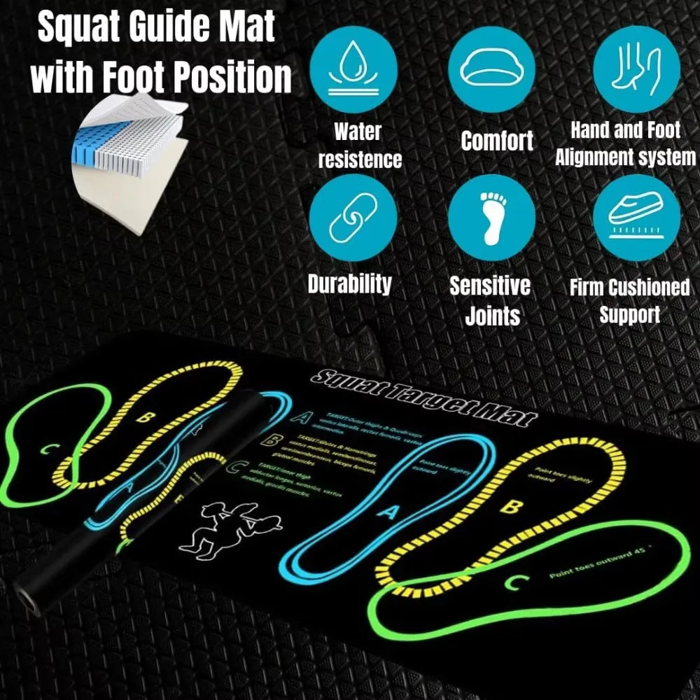 Squat Target Mat – Foot Position Guide