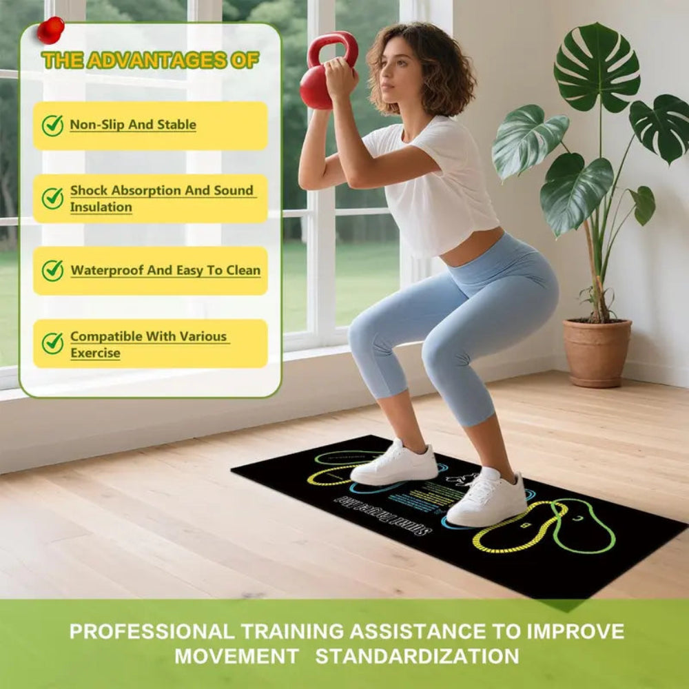 Squat Target Mat – Foot Position Guide